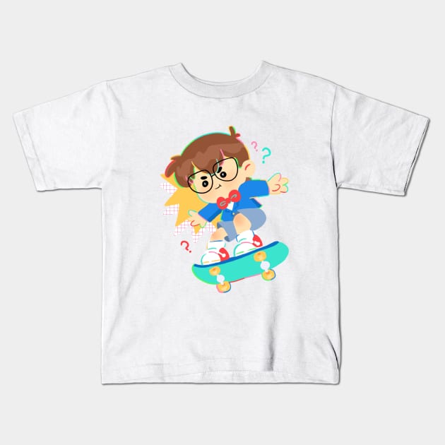 Detective Conan Case Closed Kids T-Shirt by MoonbeansandRice